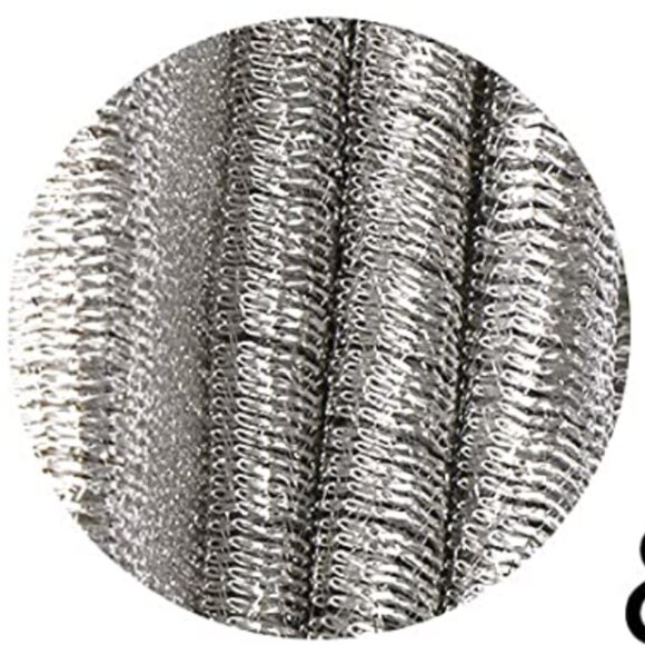 Shinny Metallic Silver Shawl Wrap for Evening Dresses, Sparkling Silver Scarf - Picture 3 of 4